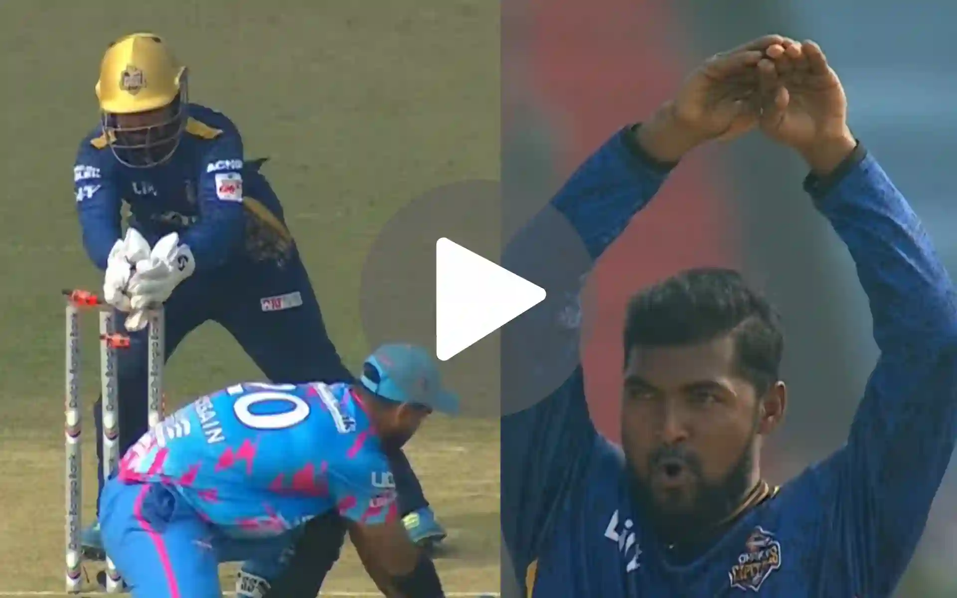 [Watch] Litton's Dhoni-Like Stumping Brings Out Nazmul's Iconic 'Naagin' Celebration In BPL